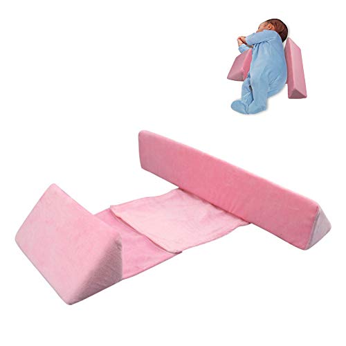 Mr.LQ Almohadilla de triángulo para bebés Durmiendo Detrás Cojín de Soporte Corporal para recién Nacidos 0-6 Meses