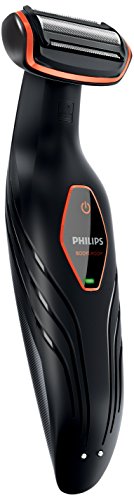 Philips BG2024/15 - Afeitadora corporal sin cable, 1 peine, 3 mm, color negro y naranja