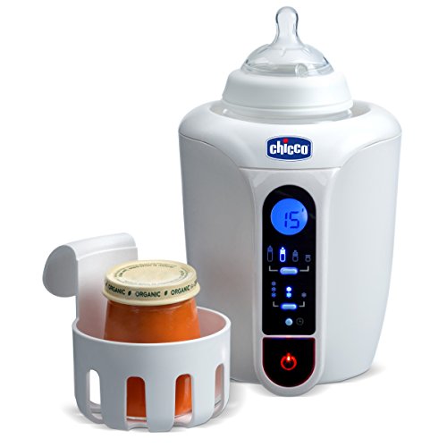 Chicco - Calienta biberón digital con 12 programas y descongelado