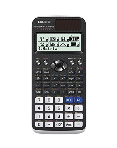 Casio FX-991SPX II - Calculadora científica (576 funciones, cálculo de ecuaciones, 47 constantes científicas), color negro