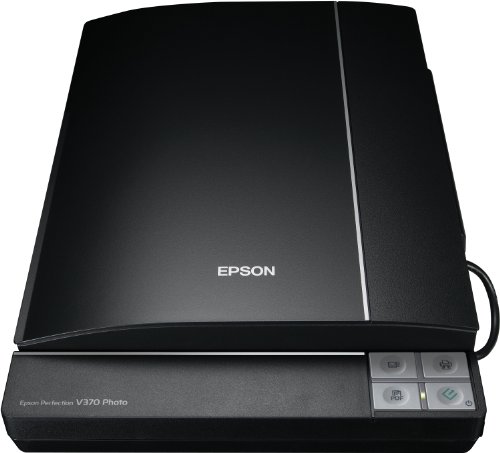Epson Perfection V370 Photo - Escáner fotográfico por A4 y películas, Color Negro