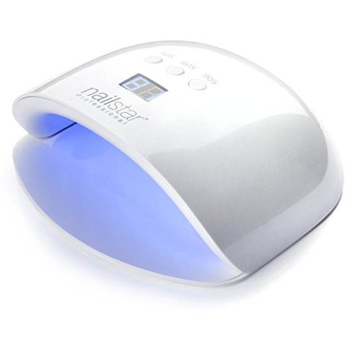 NailStar Profesional - Lámpara UV y LED para uñas, secador de uñas con 3 temporizadores integrados y pantalla LED para manicura Shellac y en gel