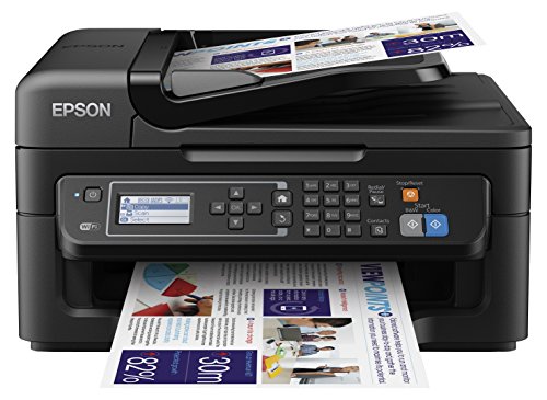 Epson Workforce WF-2630WF - Impresora multifunción de tinta (WiFi, pantalla LCD monocroma retroiluminada de 5,6 cm), color negro